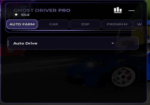 Ghost Drivers Script - Auto Farm, Anti Crash GUI screenshot
