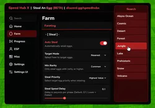 [Speed X Hub] Steal An Egg Script - Auto Farm, Esp, Auto Steal