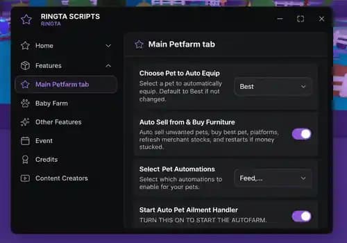 [Ringta] Adopt Me Script - Auto Equip, Auto Farm Event