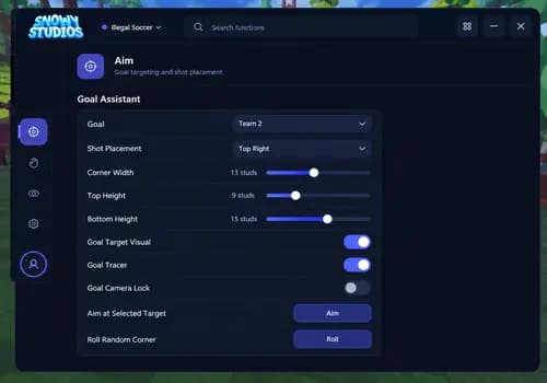[Snowy Studios] Illegal Soccer Script Snowy Studios - Auto Goal, Auto Drible