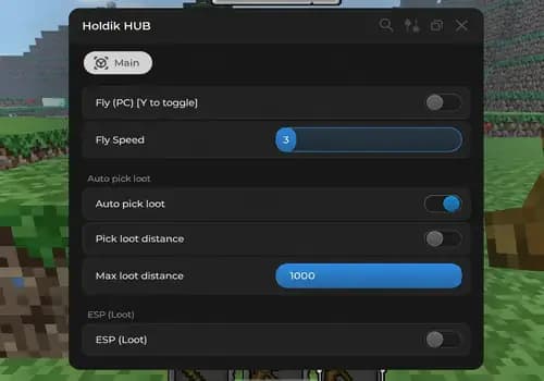[Holdik Hub] Blox Loot Script - Kill Aura, Hitbox Expander, ESP, Auto Farm