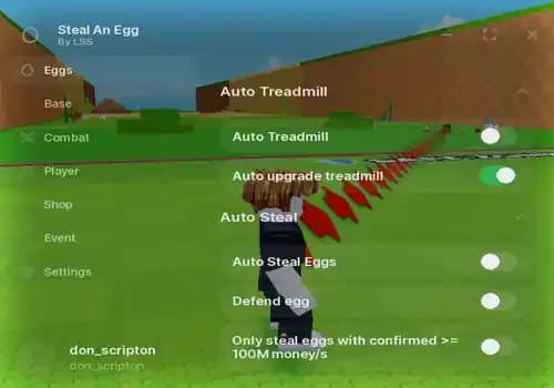 Steal An Egg Script LSS - Auto Steal, Auto Treadmill