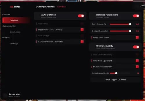 Dueling Grounds Script XZ Hub - Auto Parry, Auto Dodge
