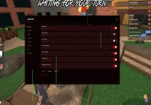 Murder Mystery 2 Script YalaHub - Role ESP, Dropped Gun ESP