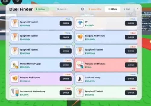 Steal A Brainrot Duels finder