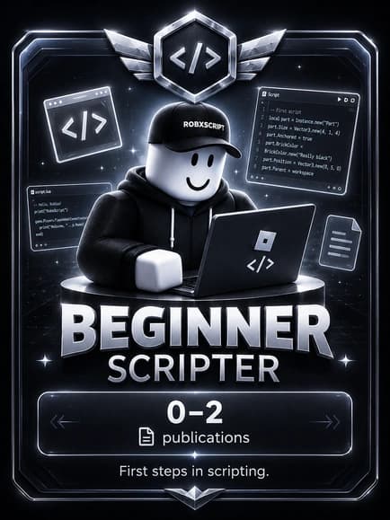 Beginner Scripter rank