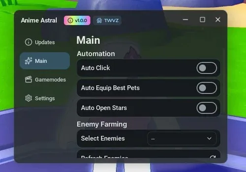 Anime Astral Script